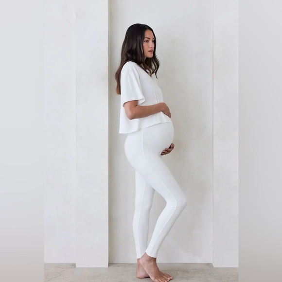 Bumpsuit Pants - Bumpsuit white leggings